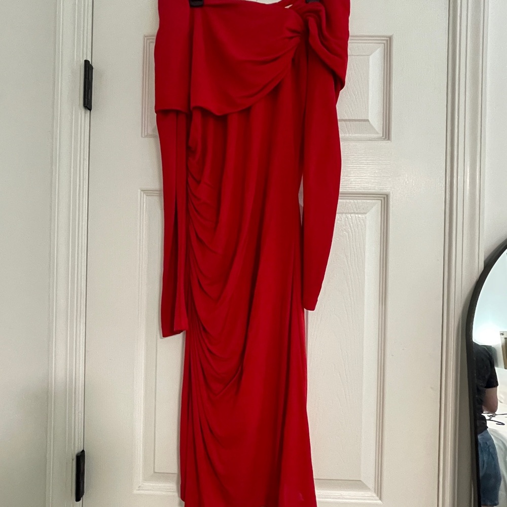 Badgley Mischka Vibrant Red Dress